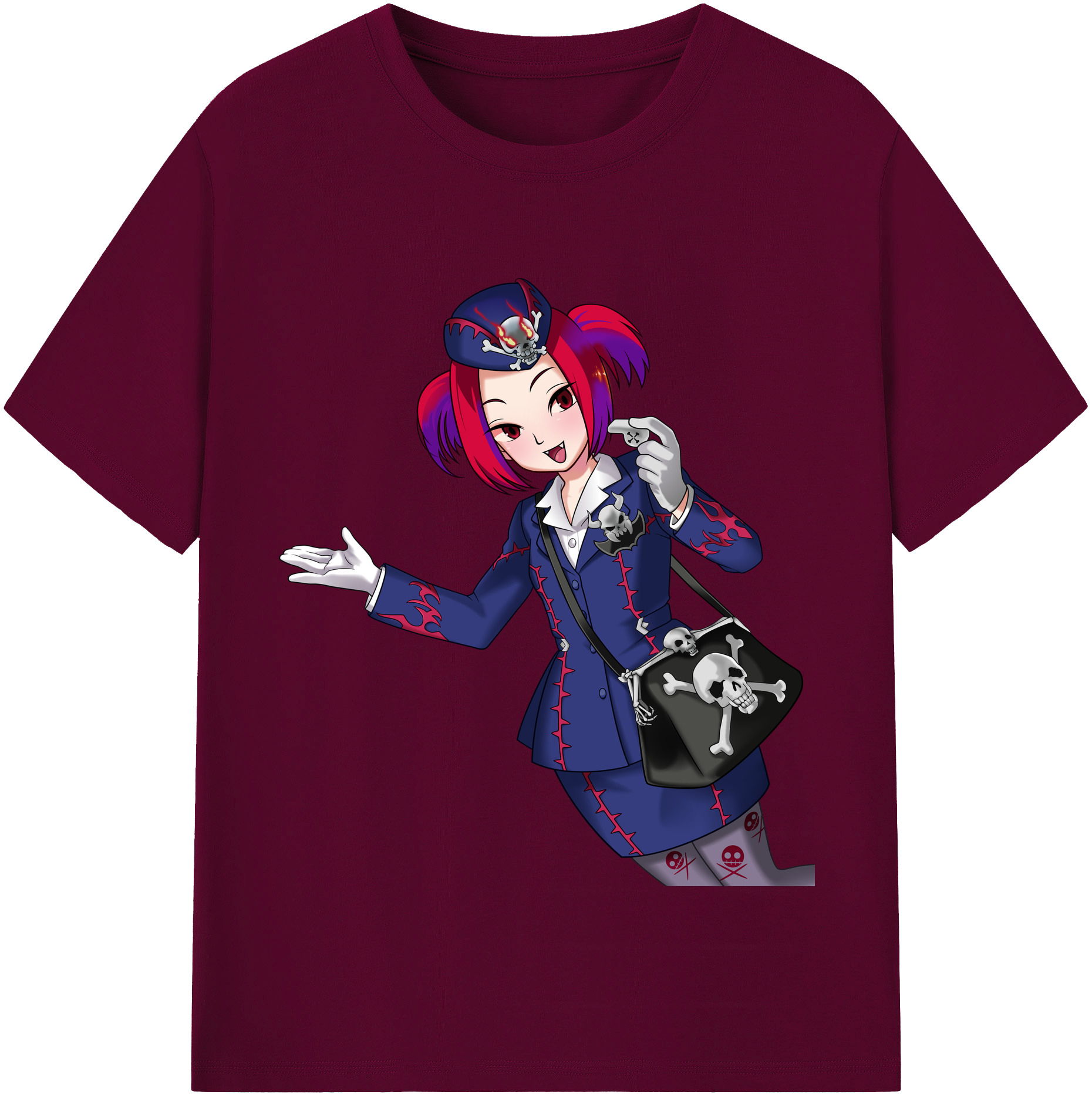 （画像用） 遊☆戯☆王 Yu-Gi-Oh! レディースカジュアルプリントTシャツ（綿100％）